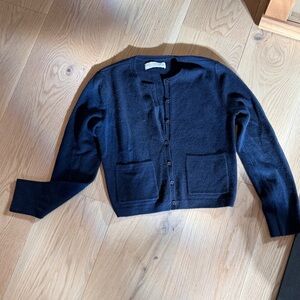 Abercrombie & Fitch Dark Blue Cashmere Sweater